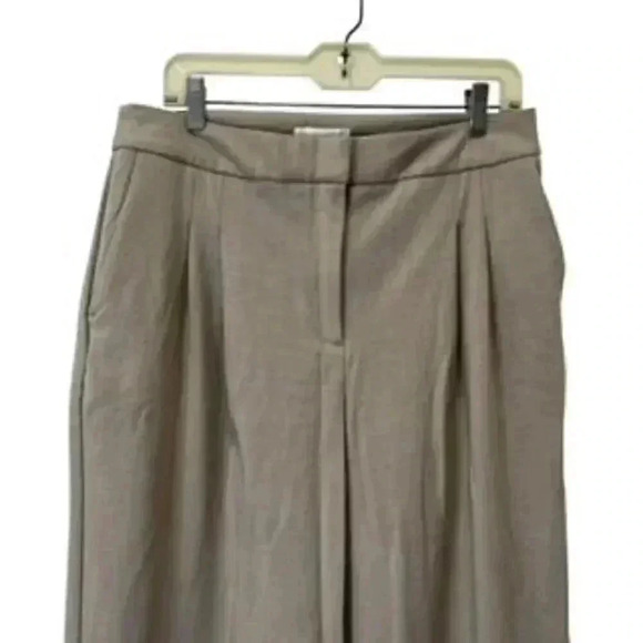 NEW House Of Harlow 1960 Tan Wide Leg Trousers‎ Pants Women’ s Sz 12 NWT - Picture 11 of 12
